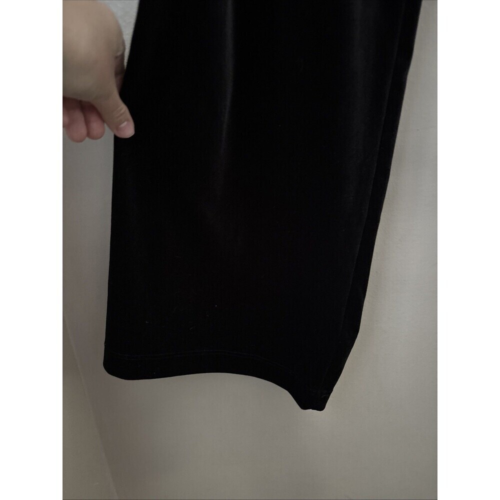 Cal Style Women’s Large Black Velvet Sweatpants - Picture 4 of 6